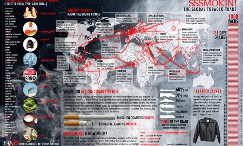 Chemicals in Cigarette Smoke Infographic