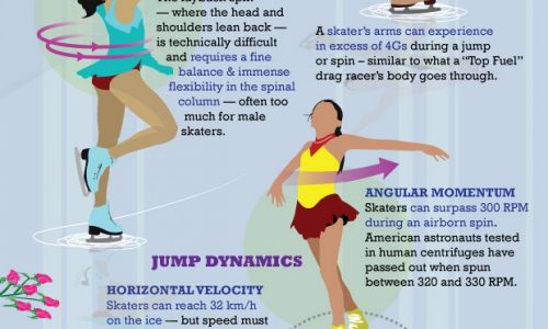 Fun facts about figure skating infographic