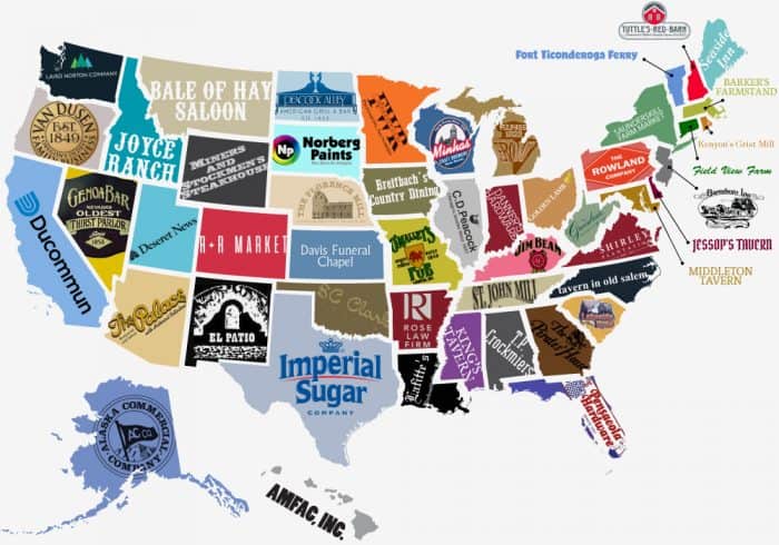 Oldest Businesses in the United States by state