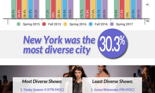 Model diversity report in the Spring 2017 Fashion Week