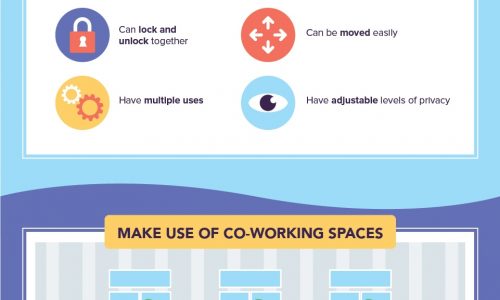 infographic with tips for getting inspired in your workplace