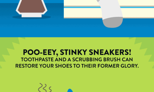 infographic describes cleaning hacks that save you time