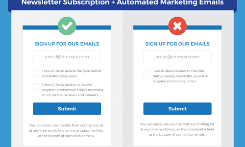 EU-compliant email marketing infographic