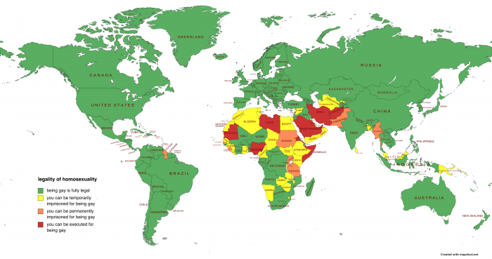 where is it illegal to be gay?