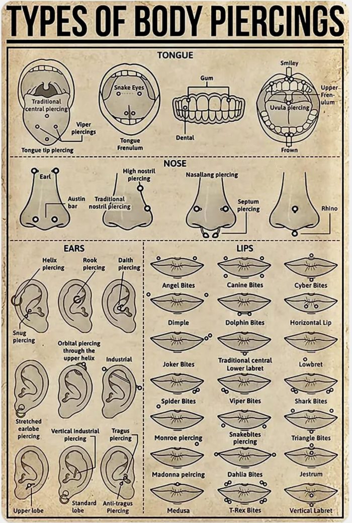 Types of Body Piercings