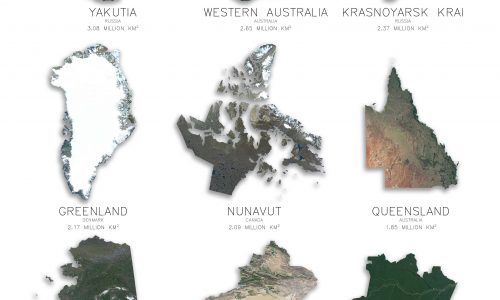 Earths 12 largest subdivisions