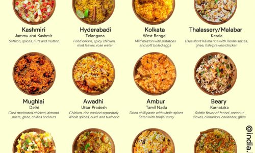 Indian Biryani varieties