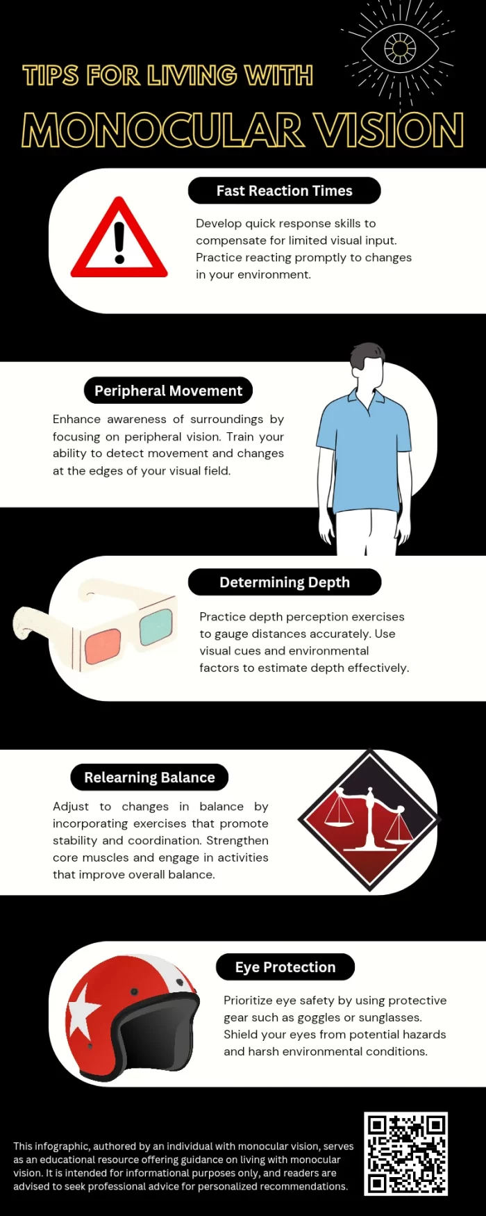 tips for living with monocular vision